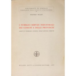 I pubblici servizi industriali dei comuni e delle provincie