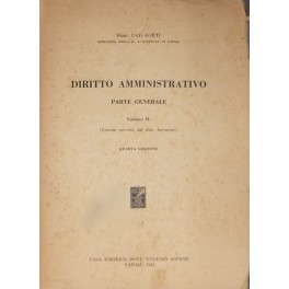 Diritto amministrativo. Parte generale. 