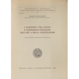 I rapporti tra Stato e confessioni religiose 