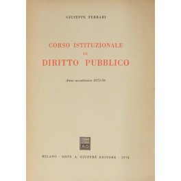 Corso istituzionale di diritto pubblico