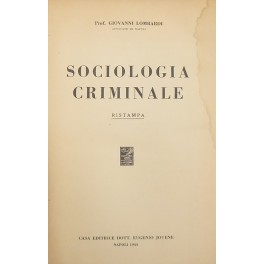 Sociologia criminale