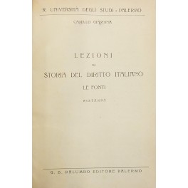 Lezioni di storia del diritto italiano