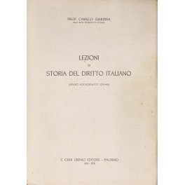 Lezioni di storia del diritto italiano