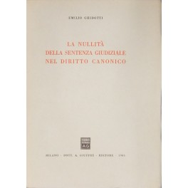 La nullità della sentenza giudiziale nel diritto canonico