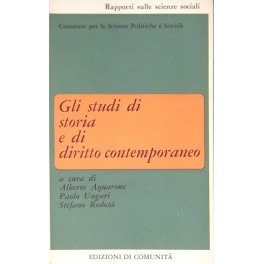 Gli studi di storia e di diritto contemporaneo