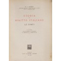 Storia del diritto italiano - Le fonti. Lezioni co