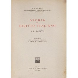 Storia del diritto italiano - Le fonti