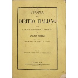 Storia del diritto italiano 