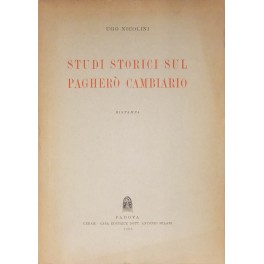 Studi storici sul pagherò cambiario