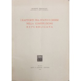 I rapporti fra Stato e chiese nella Costituzione Repubblicana