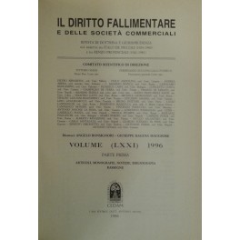 Il Diritto Fallimentare e delle società commerciali.