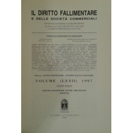 Il Diritto Fallimentare e delle società commerciali.