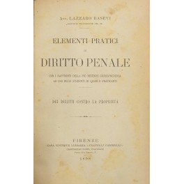 Elementi pratici di diritto penale 