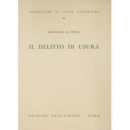 Il delitto di usura