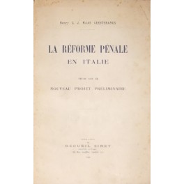 La Reforme penale en Italie