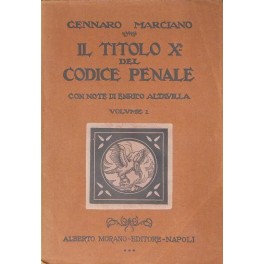 Il Titolo X del codice penale italiano