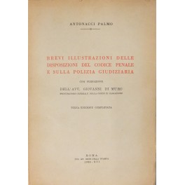 Brevi illustrazioni delle disposizioni del codice penale