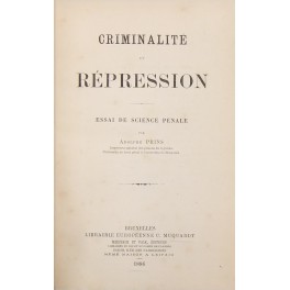 Criminalite et repression