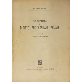 Istituzioni di diritto processuale penale