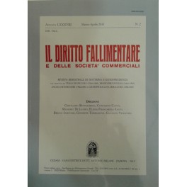 Il Diritto Fallimentare e delle società commerciali.