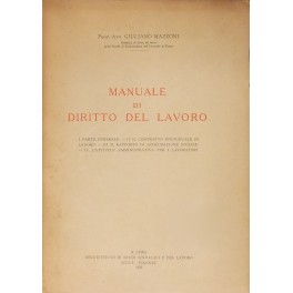 Manuale di diritto del lavoro.