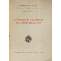 Il principio di eguaglianza nel diritto del lavoro