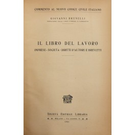 Il libro del lavoro. Imprese. Società. Diritti d'autore e brevetti