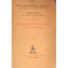 Elementi di legislazione sociale del lavoro