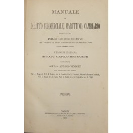 Manuale di diritto commerciale marittimo cambiario