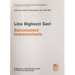 Delle successioni testamentarie. Art. 587-600