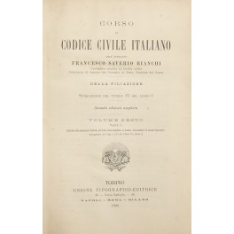 Corso di Codice civile italiano. Vol. VI (2 parti) - Della filiazione