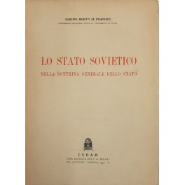 Lo Stato Sovietico nella dottrina generale dello Stato