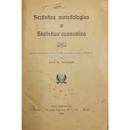 Statistica metodologica e statistica economica