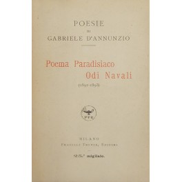 Poema paradisiaco. Odi navali. (1891-1893)