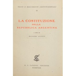 La Costituzione della Repubblica Argentina