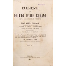 Elementi di dritto civile romano giusta l'ordine delle pandette