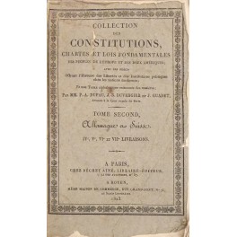 Collection des Constitutions