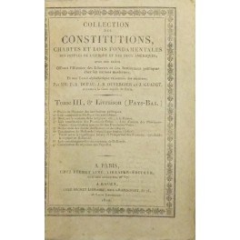 Collection des Constitutions