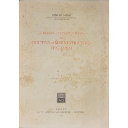 Sistema istituzionale del diritto amministrativo italiano