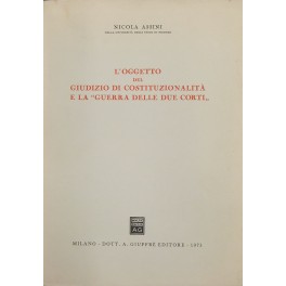 L'oggetto del giudizio di costituzionalità 