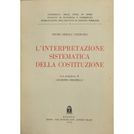 L'interpretazione sistematica della costituzione