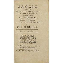 Storia della letteratura italiana - Libreria Antiquaria Giulio Cesare