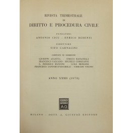 Rivista trimestrale di diritto e procedura civile