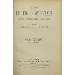 Rivista del Diritto Commerciale e del diritto generale delle obbligazioni