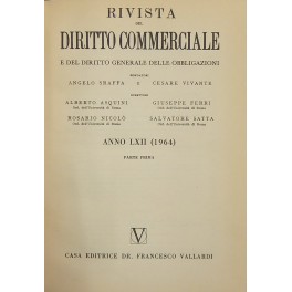 Rivista del Diritto Commerciale e del diritto generale delle obbligazioni