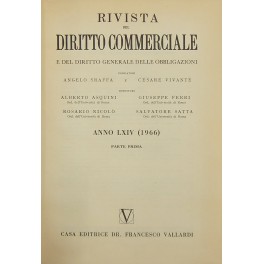 Rivista del Diritto Commerciale e del diritto generale delle obbligazioni