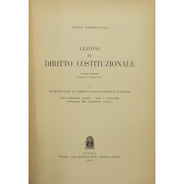 Lezioni di diritto costituzionale. 