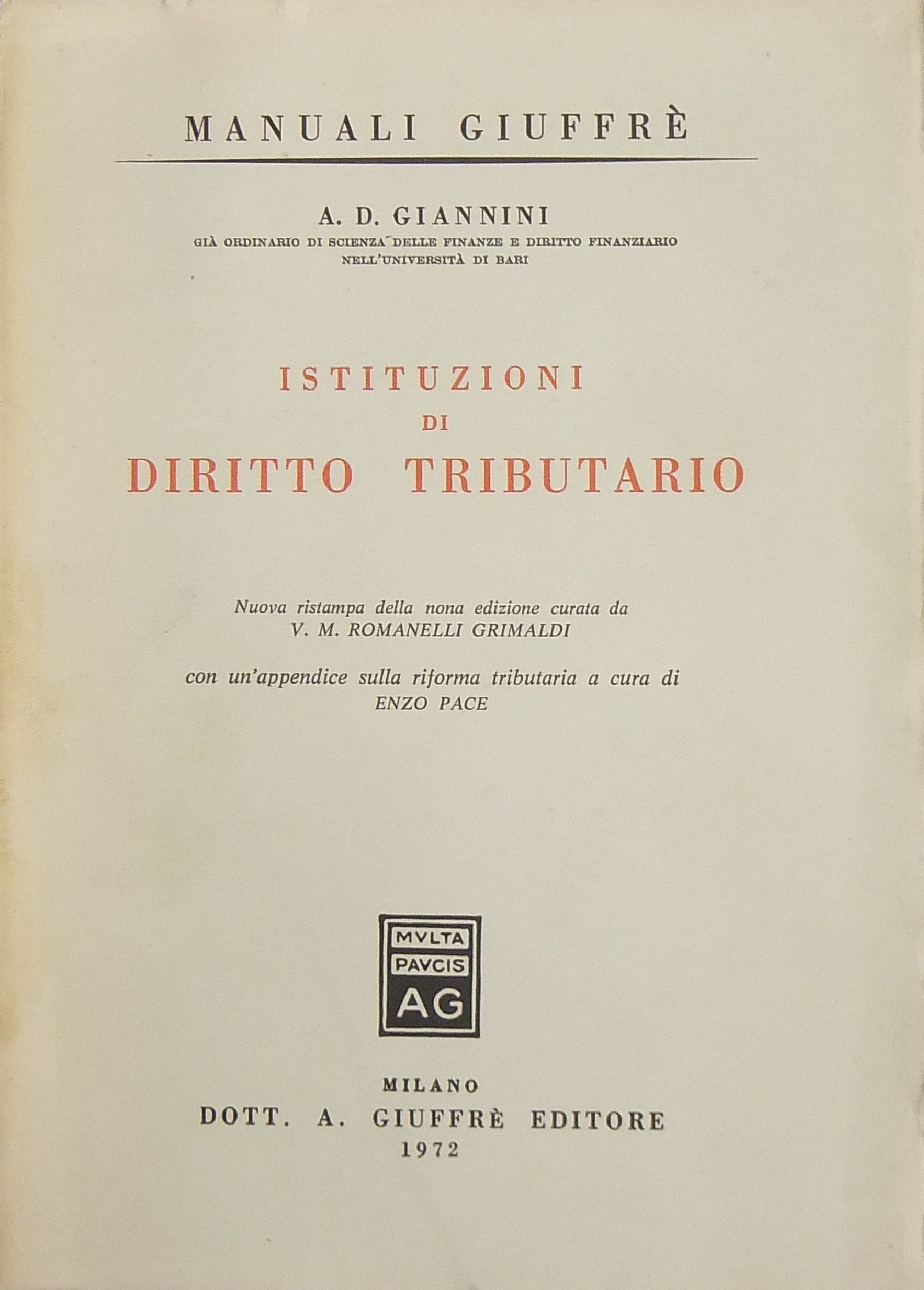 Istituzioni di diritto tributario