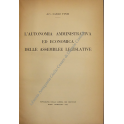 L'autonomia amministrativa ed economica delle assemblee legislative