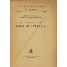 Le transazioni degli enti pubblici